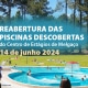divulgar NI: Piscinas exteriores do Centro de Estágios reabrem esta sexta-feira