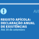 declaração anual de existências de colmeias