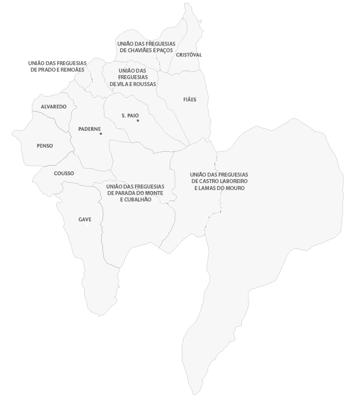 Mapa de Freguesias de Melgaço